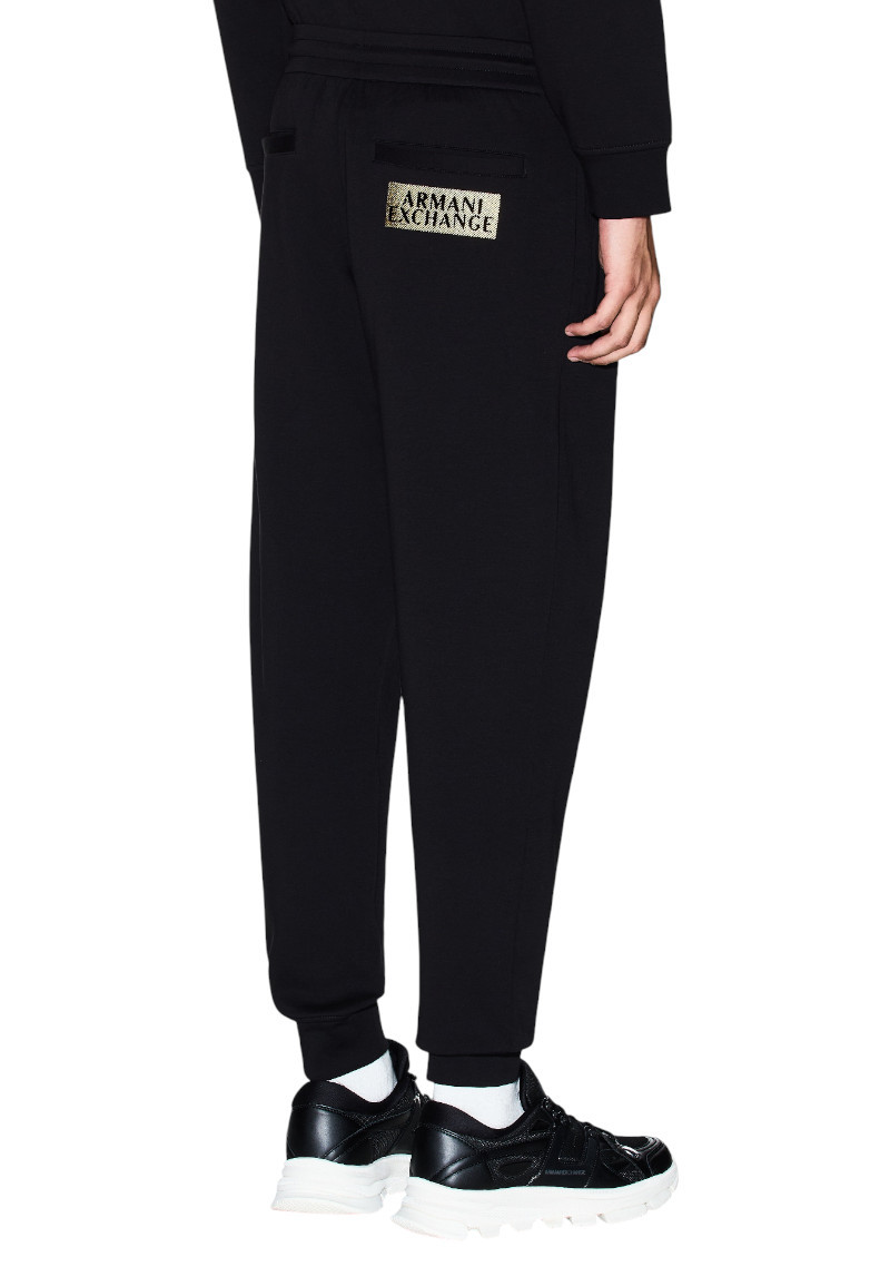 Armani Exchange Drawstring Sweatpants In Black