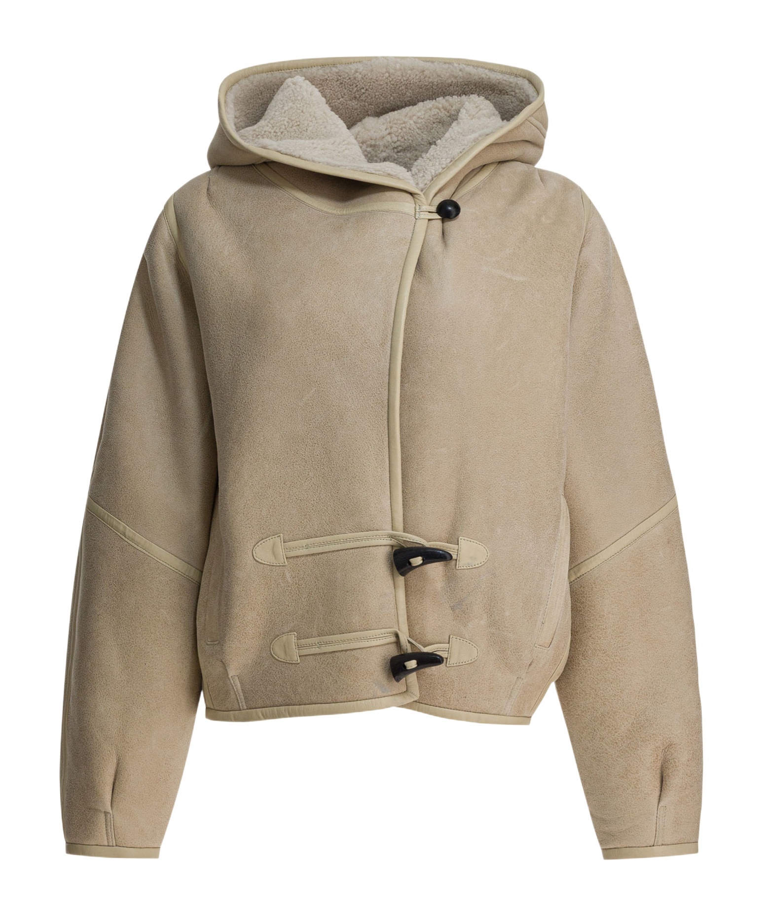 Isabel Marant Amiel Shearling Coat In Brown