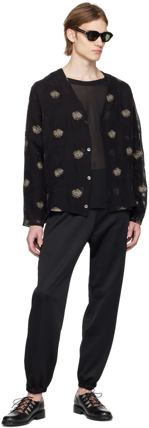 Needle & Thread Elastic Zipper Sweatpants In Black