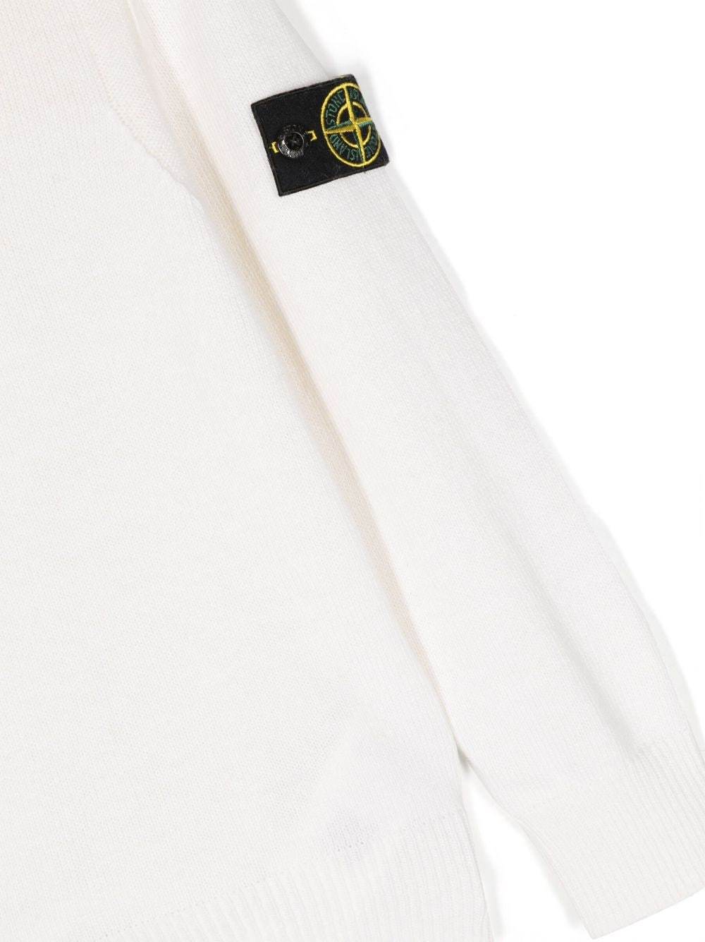 Stone Island Compass-badge Crew-neck Jumper In Nude
