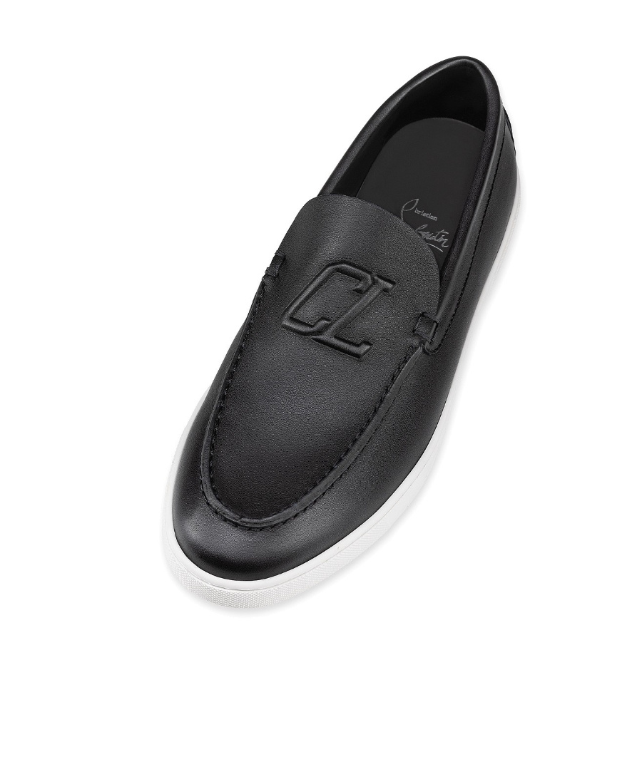 Christian Louboutin Men's Varsiboat Loafers In Black