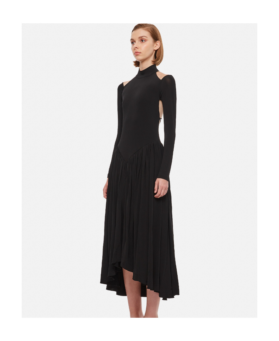 Khaite A Medium-length Dress Hanging From The Neck In Black
