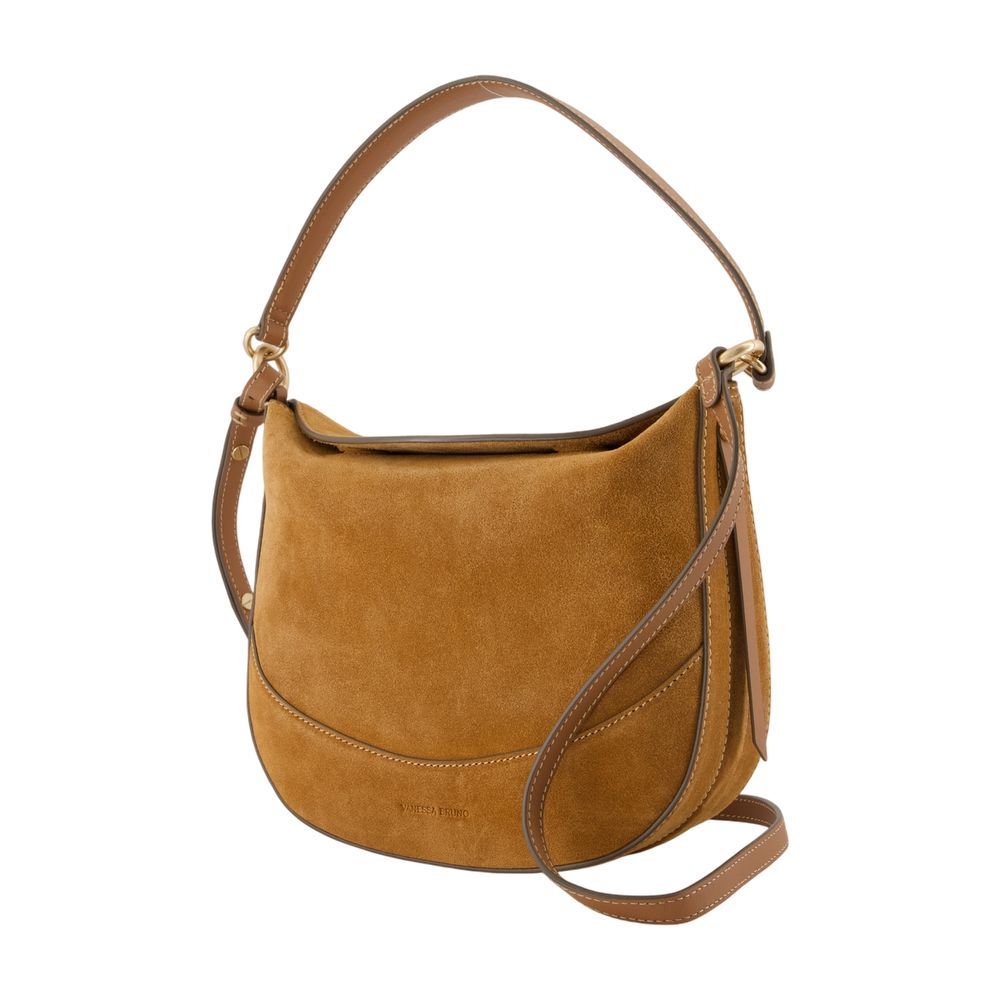 Vanessa Bruno Logo Shoulder Bag In Brown