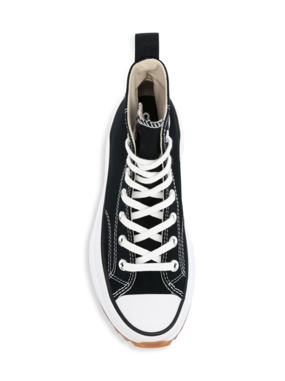 Converse Black Run Star Hike High Top Sneakers In Black