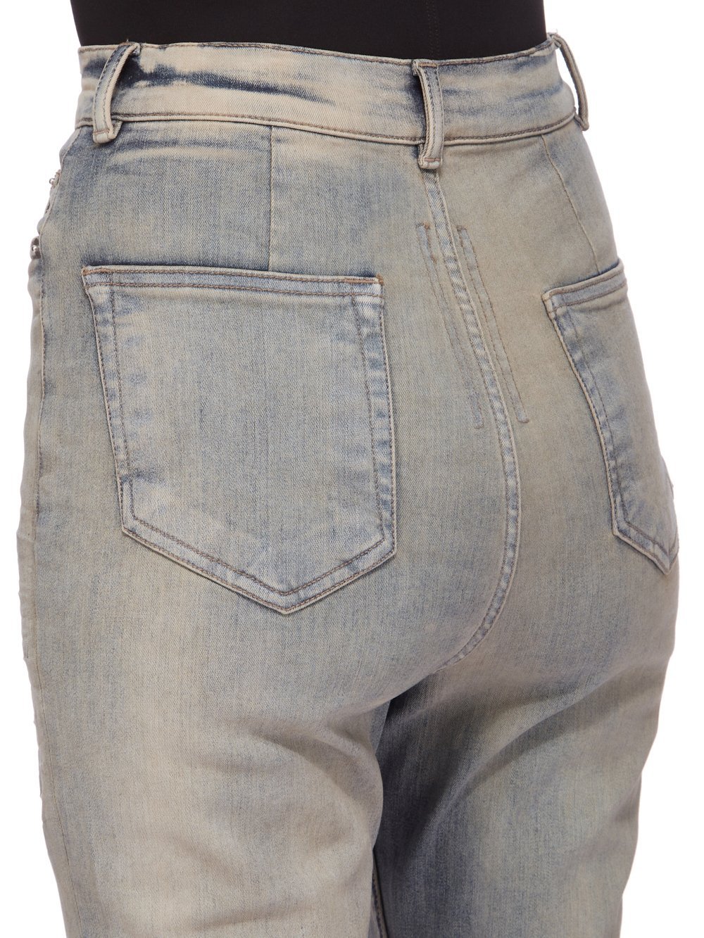 Rick Owens Drkshdw Belt-loop Jeans In Gray