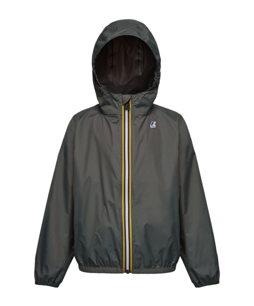 K-way Long-sleeved Zipper Jacket In Black