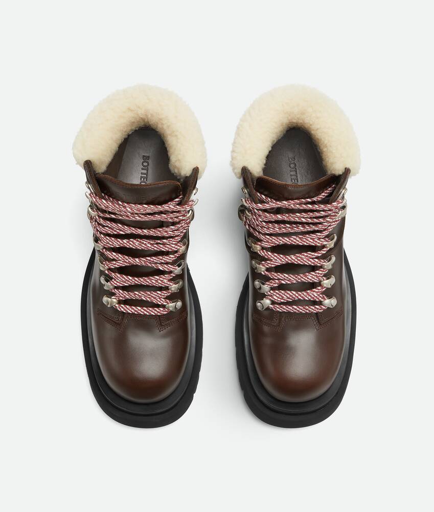 Bottega Veneta Lug Hiking Ankle Boot In Brown