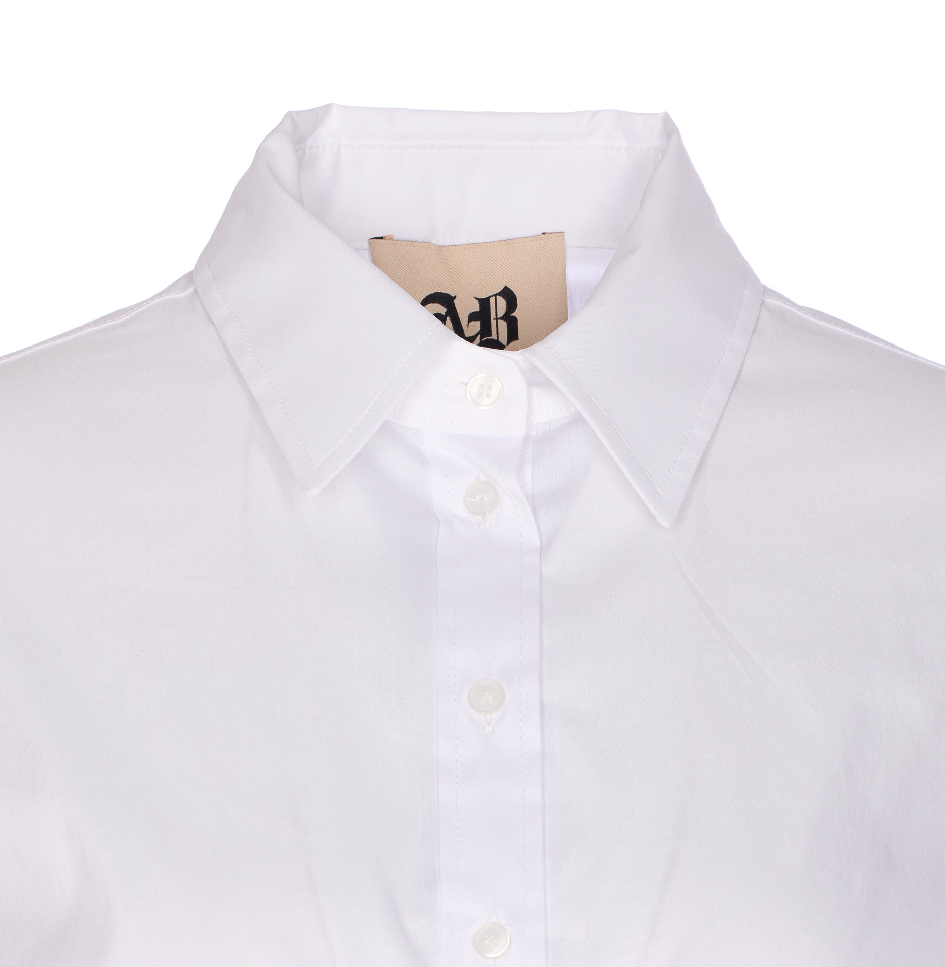 Aniye By Button-down Long-sleeved Shirt In White