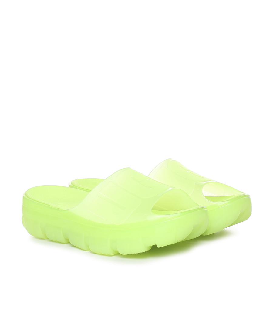 Ugg 30mm Jella Pvc Slides In Green