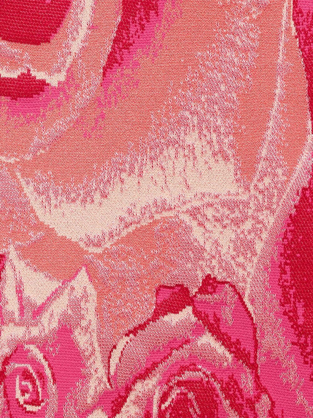 Roberto Cavalli Mini Dress With Garden Rose Print In Pink