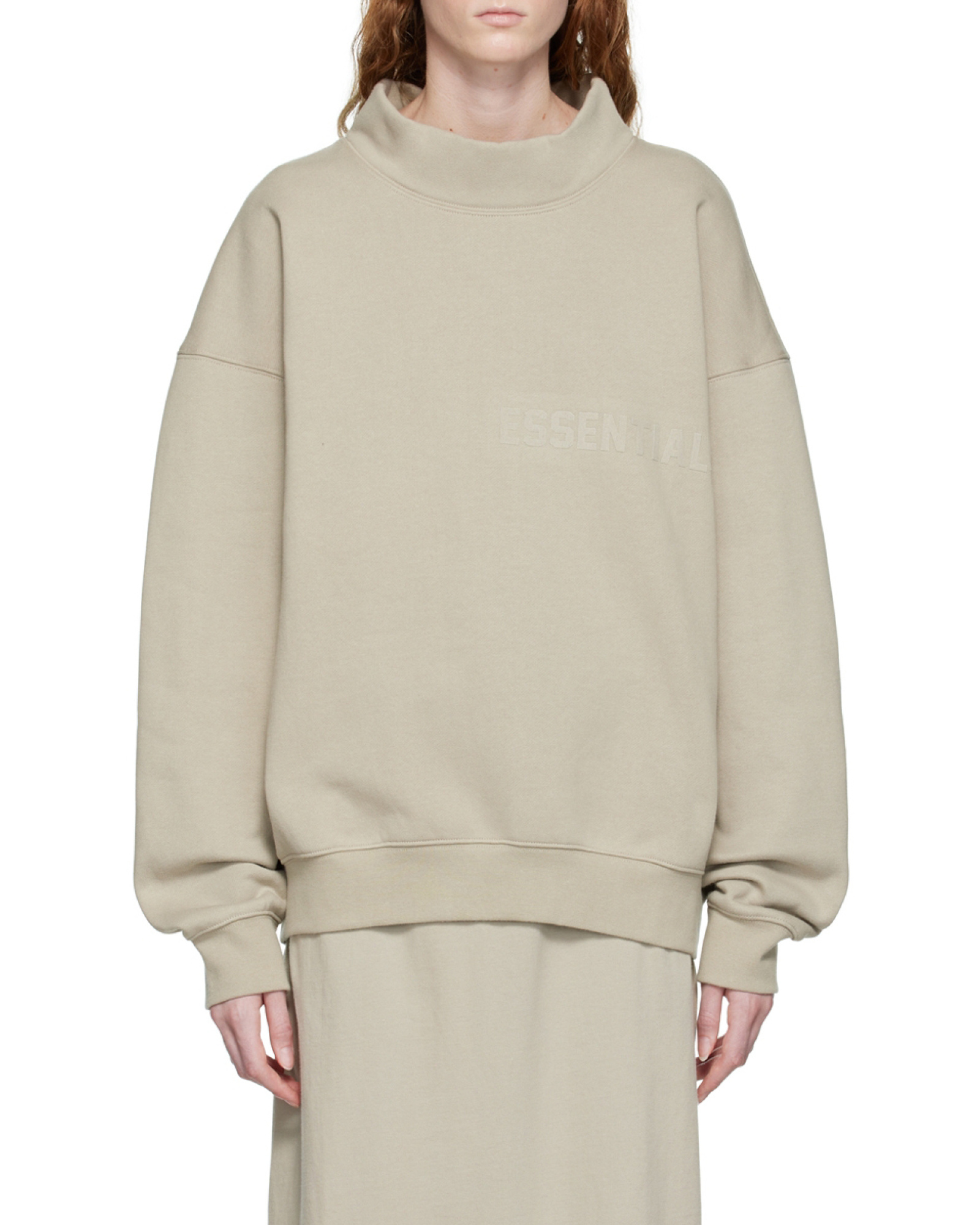 Essentials 3d-logo Sweatshirt In Neutral
