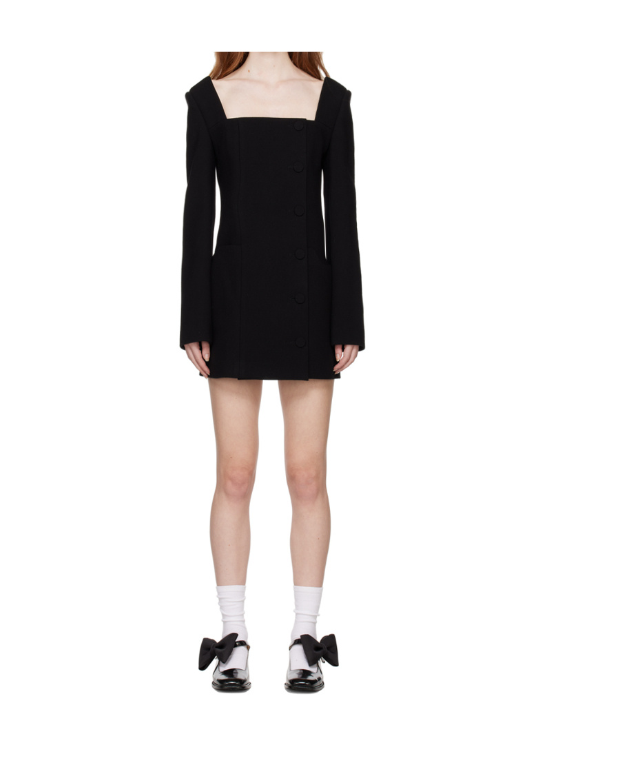 Kimhēkim Black Emma Minidress In Black
