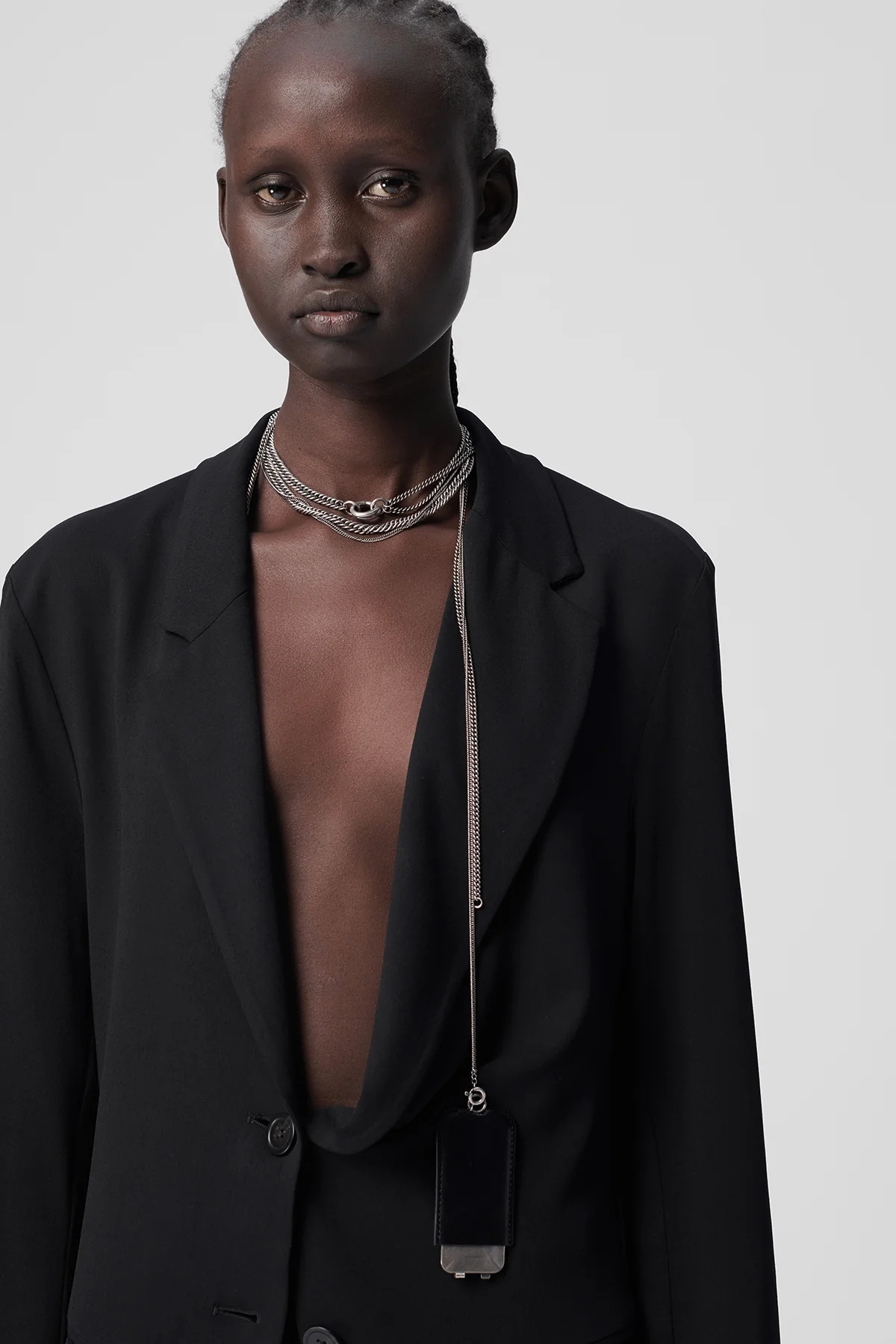 Ann Demeulemeester Nova Light Deconstructed Blazer In Black
