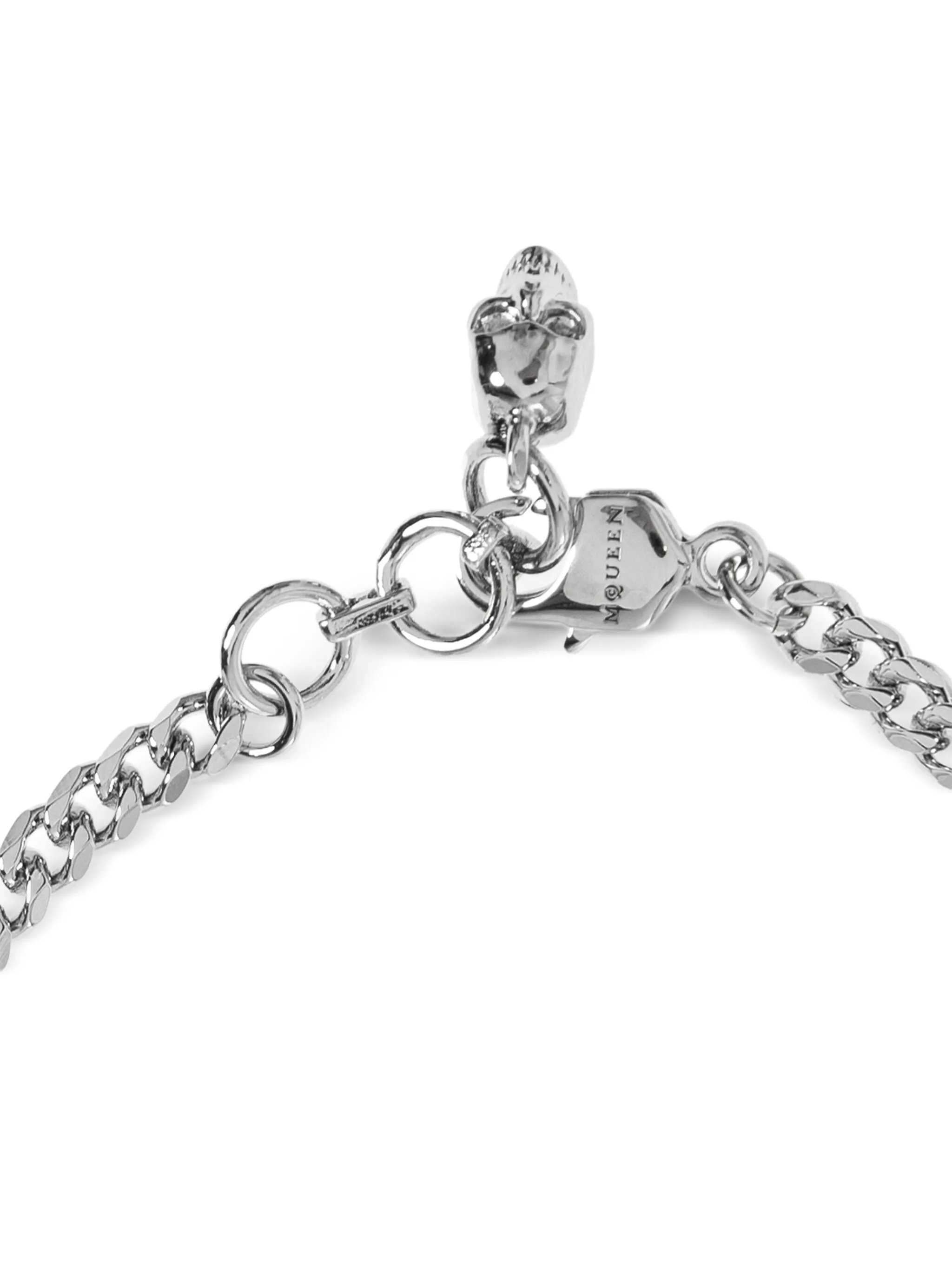 Alexander Mcqueen Logo Pendant Embellished Bracelet