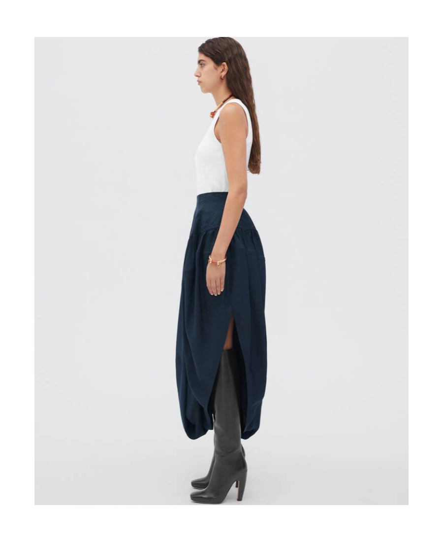 Bottega Veneta Emblem Skirt In Black