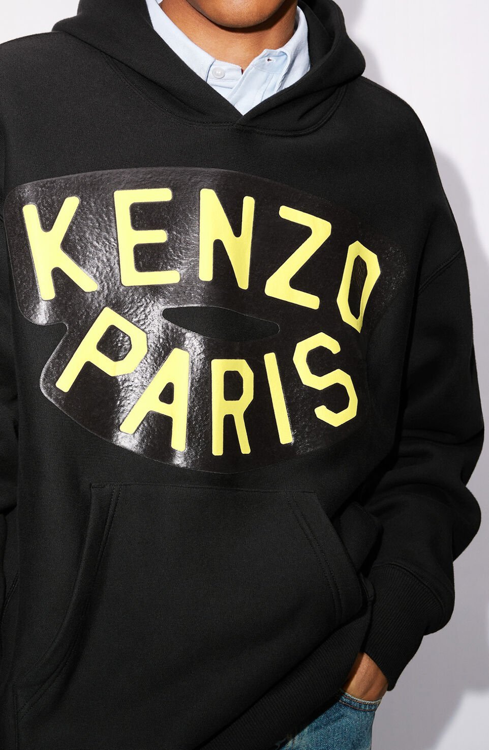 Kenzo Sailor Cotton Hoodie In Black