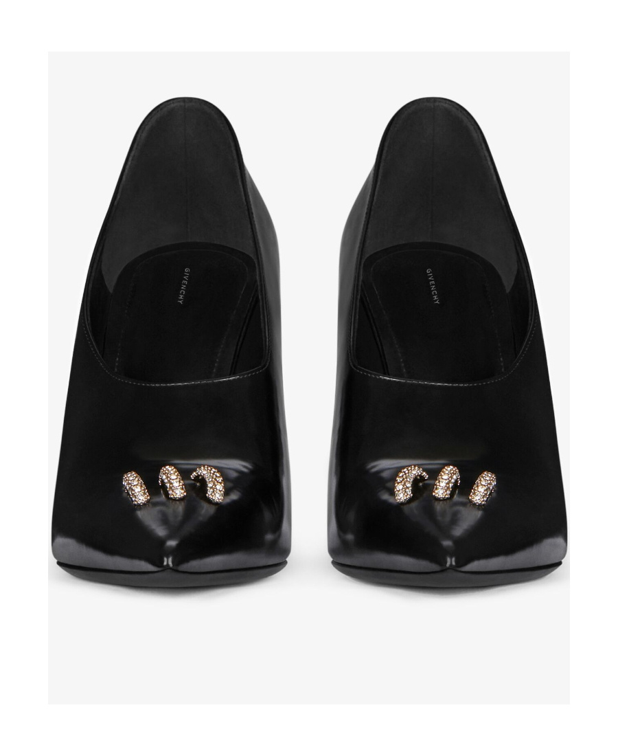 Givenchy Crystal-embellished Pointed Stiletto Mules In Black