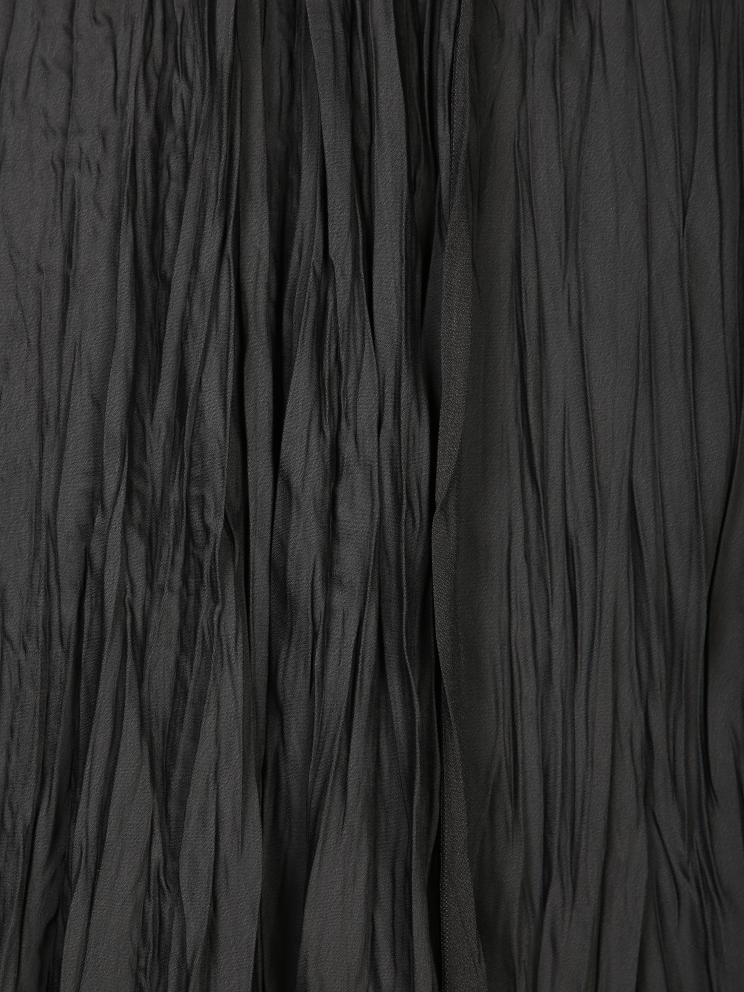 Shop Forte Forte Long Black Pleated Crepe Skirt