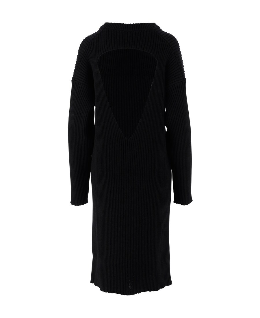 BOTTEGA VENETA CUT-OUT KNEE-LENGTH SWEATER DRESS