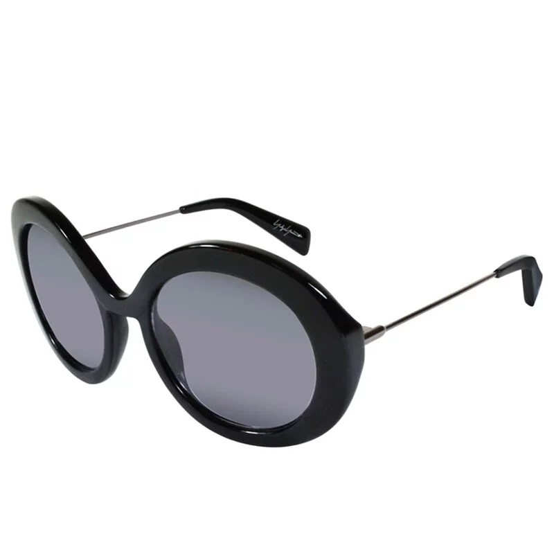 Yohji Yamamoto Round Sunglasses In Gray