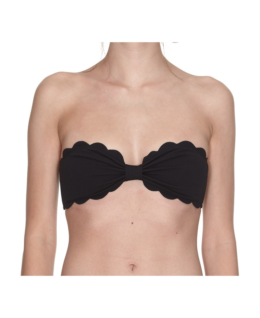 MARYSIA ANTIBES SCALLOPED-EDGE BIKINI TOP