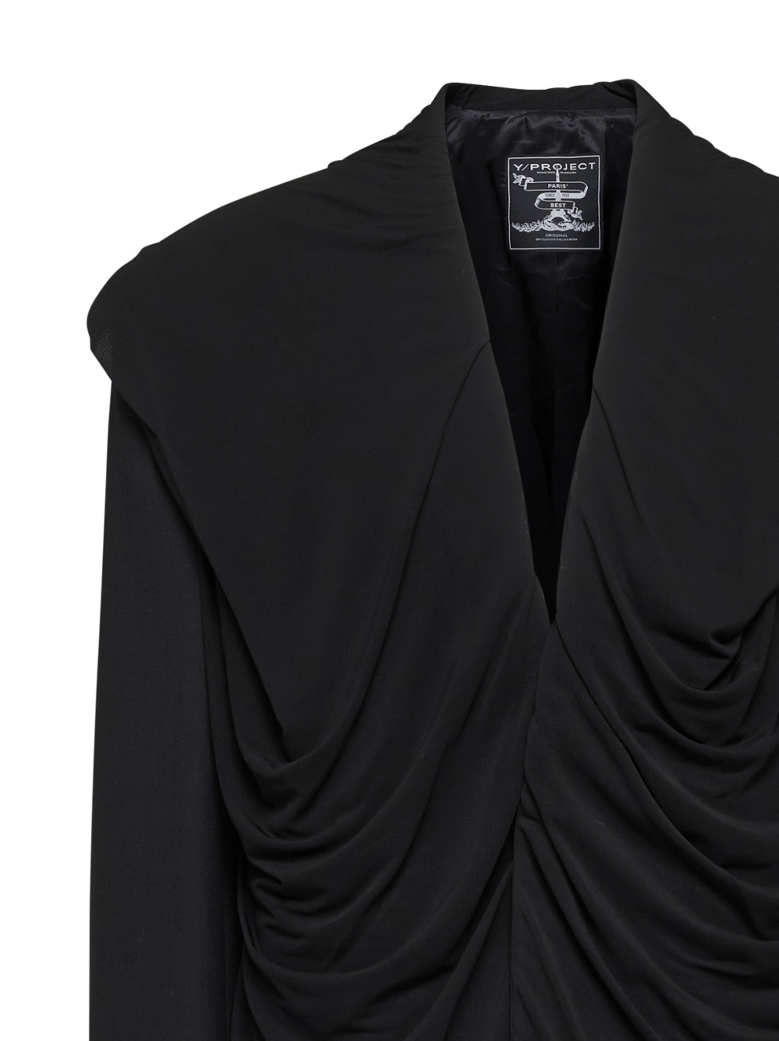 Y/project Y Project Women Black Stretch Twill Oversize Blazer In Black