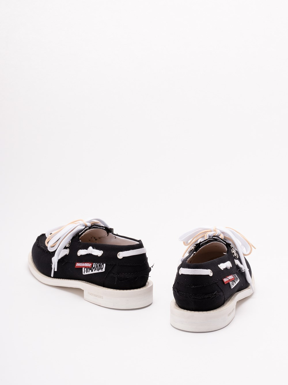 Dsquared2 Dsquared X Magliano Boat Shoes Canvas In Black