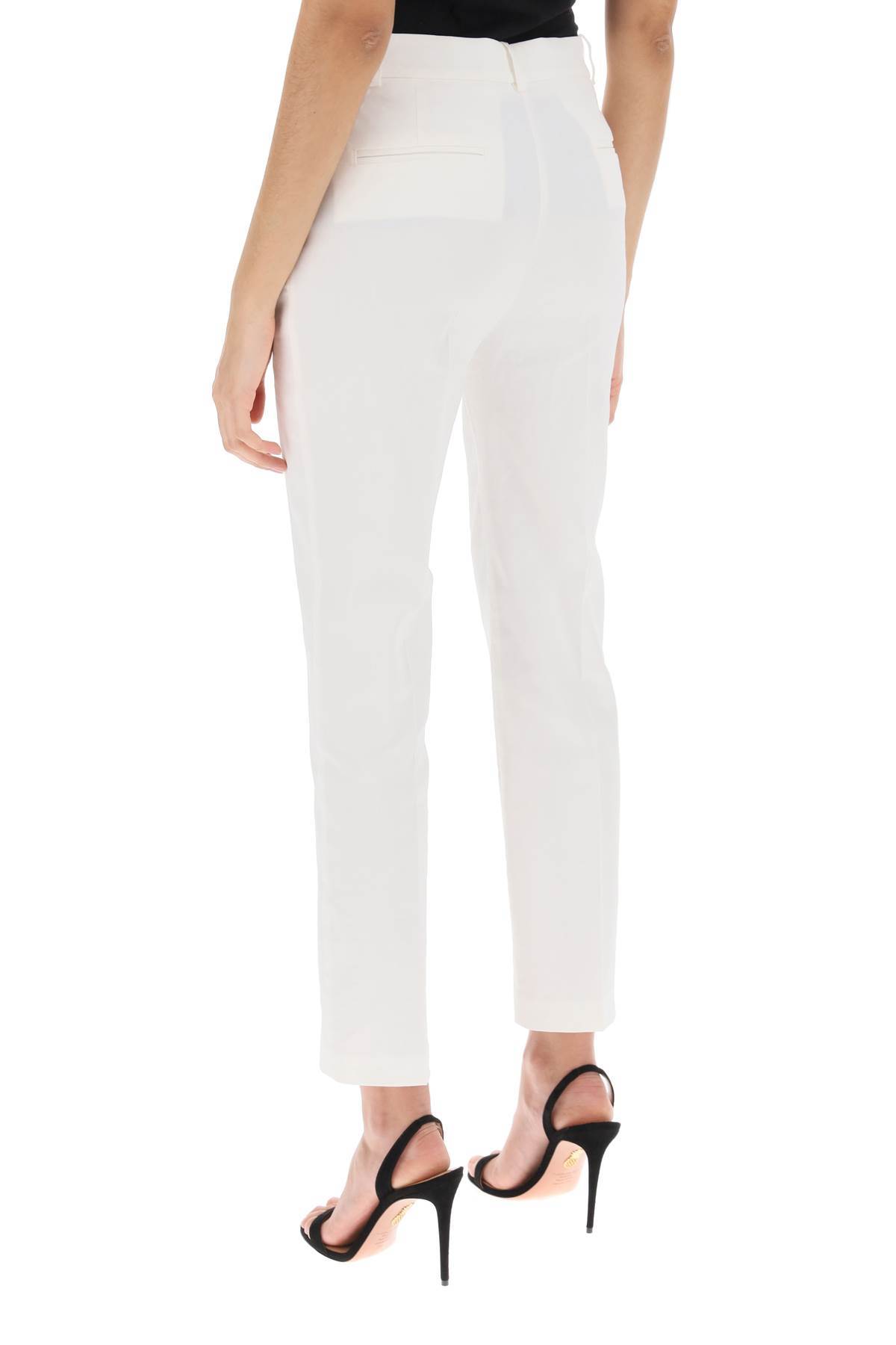 Pinko Stretched Cigarette Trousers In White