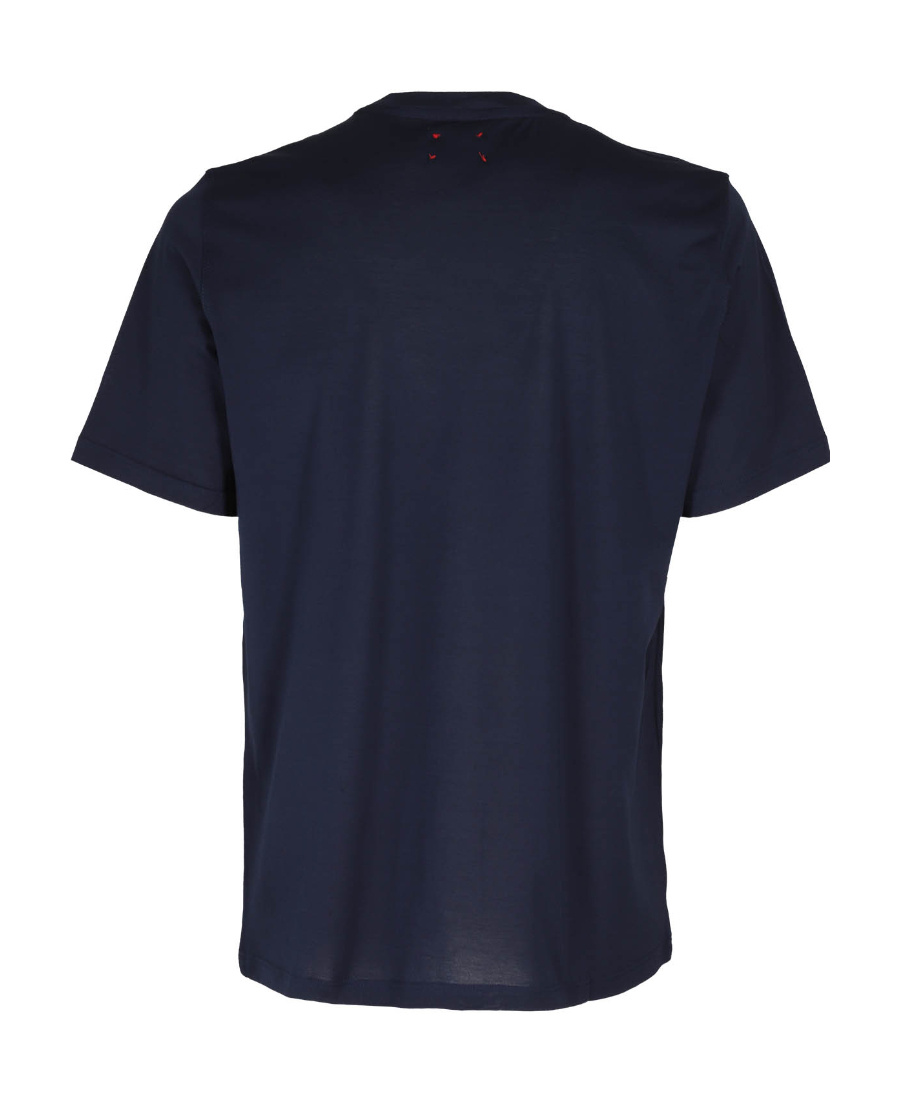 Shop Kiton Logo T-shirt In Blue