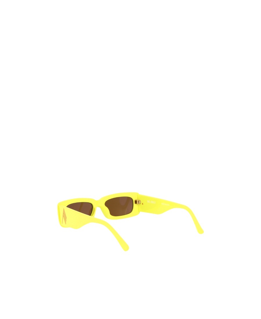 Attico Logo Sunglasses In Yellow