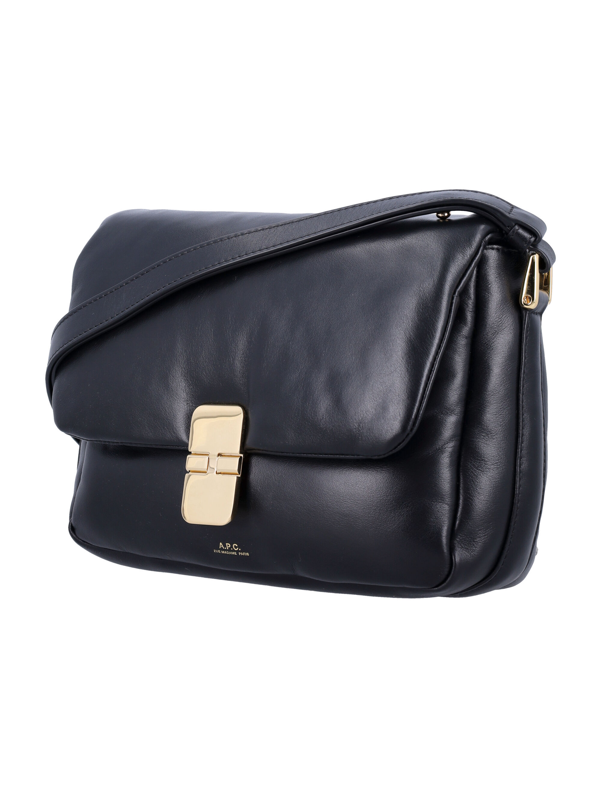 Apc Flap Shoulder Bag In Black