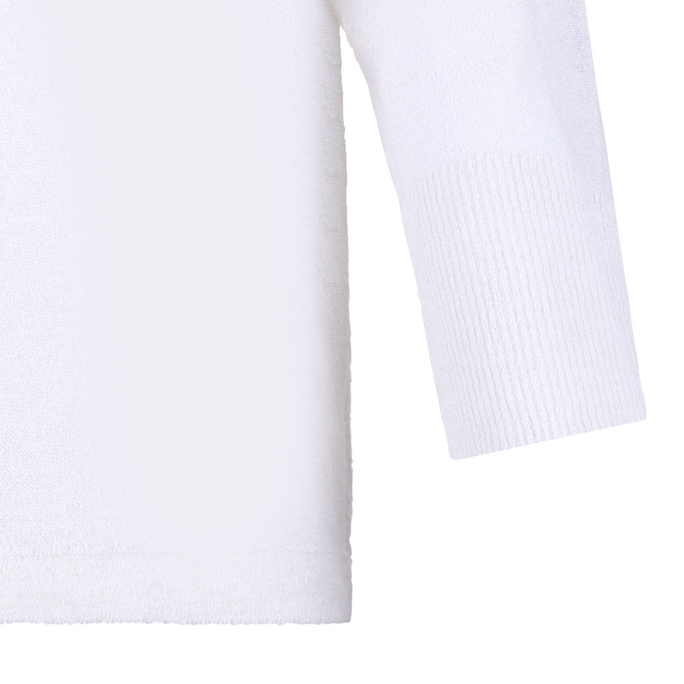 Max Mara Long Sleeve Sweater In White