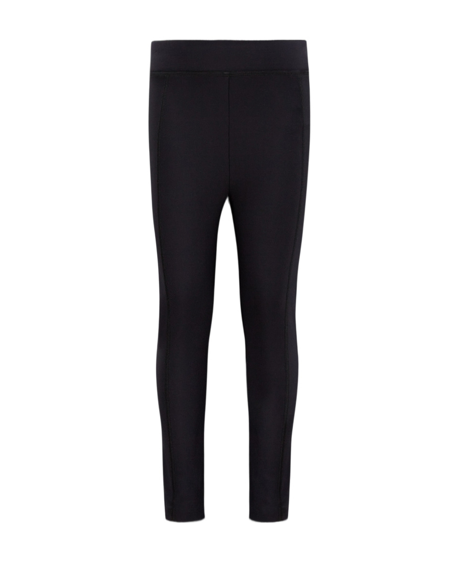 Moncler Logo-patch Leggings In Black