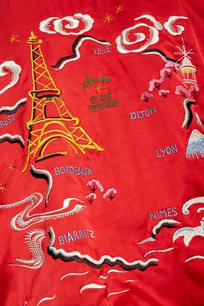 KENZO 'KENZO STAR TIGER' GENDERLESS EMBROIDERED REVERSIBLE SOUVENIR JACKET