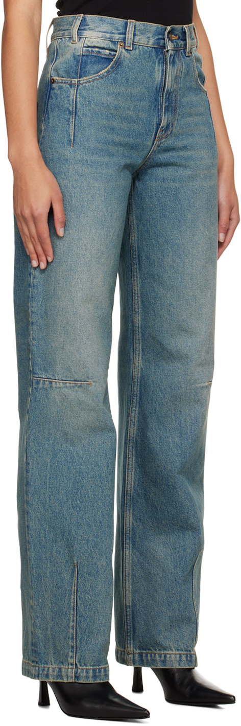 Darkpark Mid-rise Straight-leg Jeans In Blue