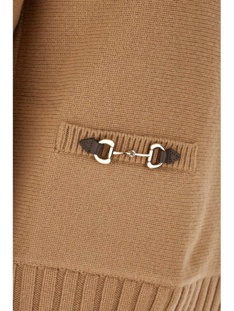 Gucci Long-sleeved Sweater In Brown