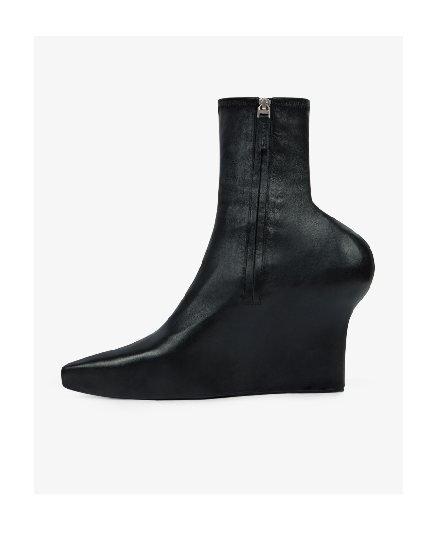 Givenchy Nappa Leather Ankle Boots With 8 Cm Wedge Height In Black