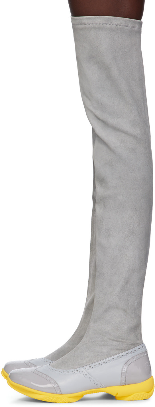 Kiko Kostadinov Sonia High Boots Fog In Gray
