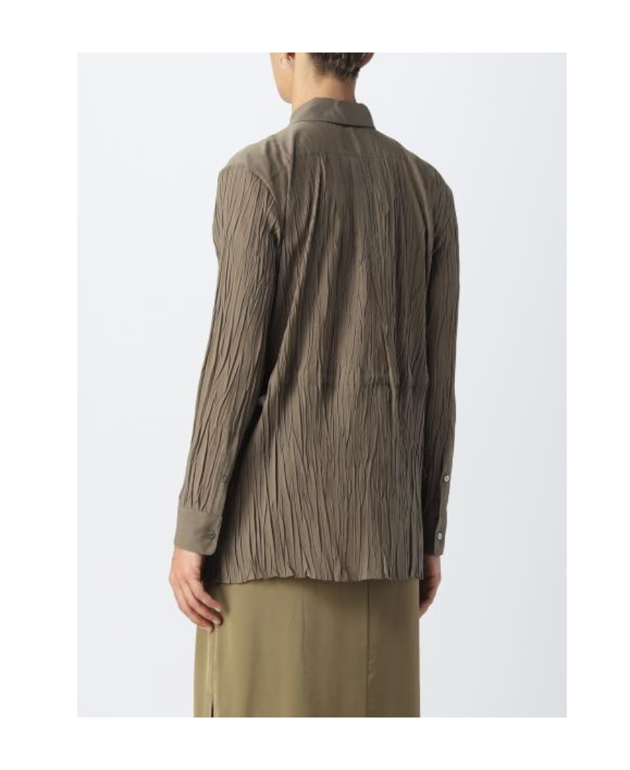Theory Tie-waist Crinkled Shirt In Multicolor
