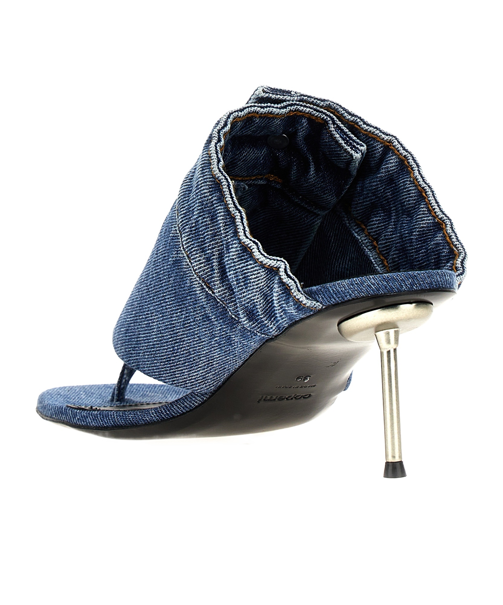 COPERNI DENIM HIGH-HEELED SANDALS