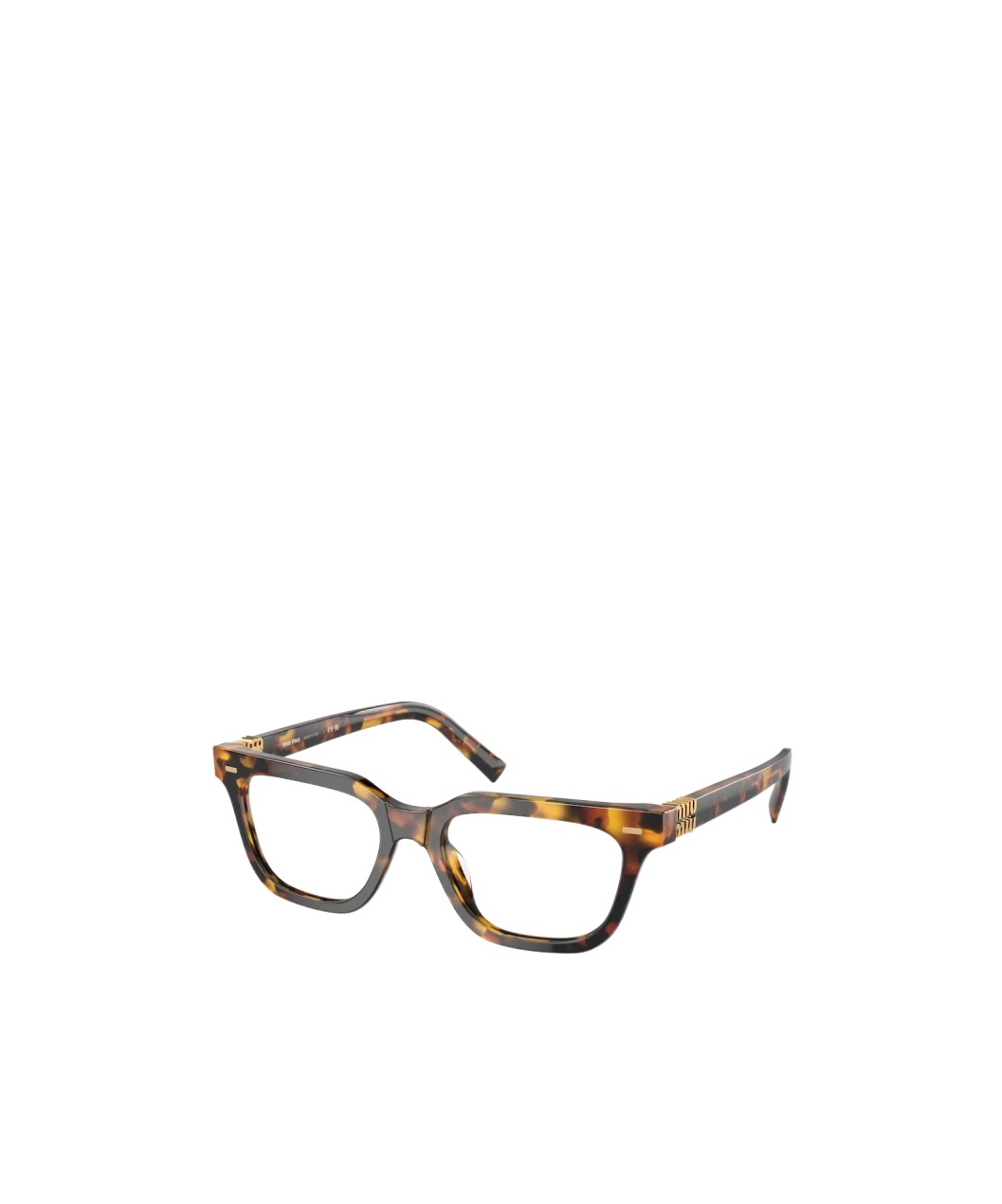 Miu Miu Logo Flat Mirror In Gray