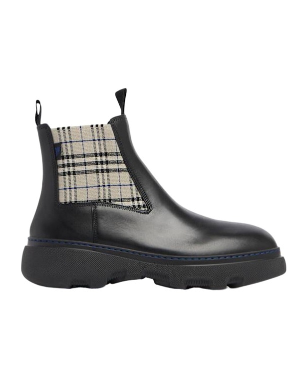 Burberry Plaid Chelsea Boots