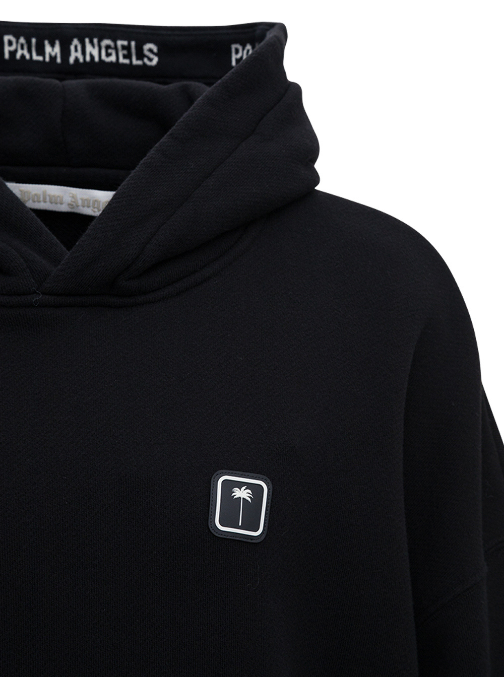 Palm Angels Palm Tree Hoodie In Black