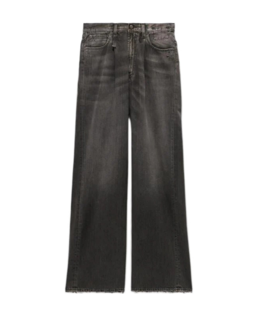 R13 Ellery Wide-leg Jeans In Black