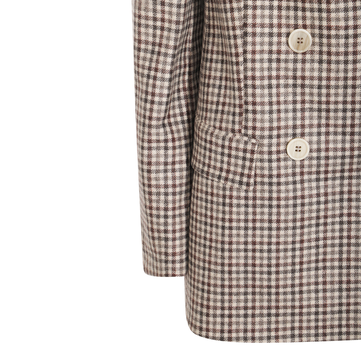 Brunello Cucinelli Tailored Checked Double-breasted Jacket
