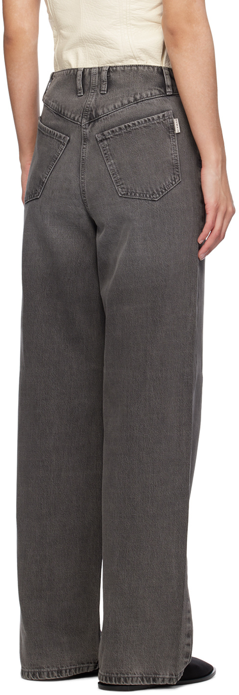 Remain Birger Christensen High-waist Straight-leg Jeans In Gray