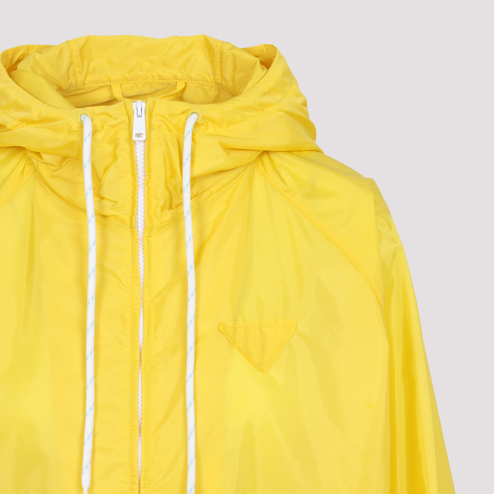 Prada Long-sleeved Casual Jacket In Yellow