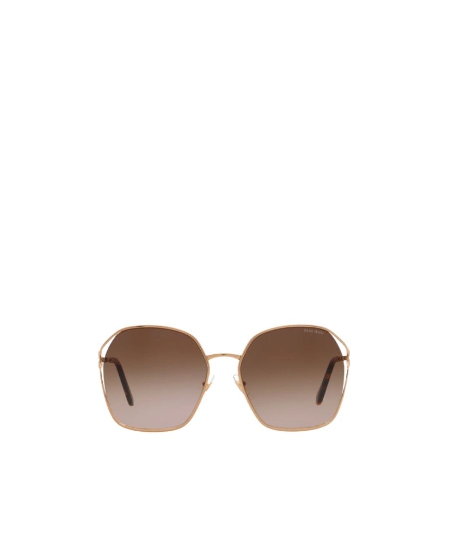 Miu Miu Logo Sunglasses In Gray