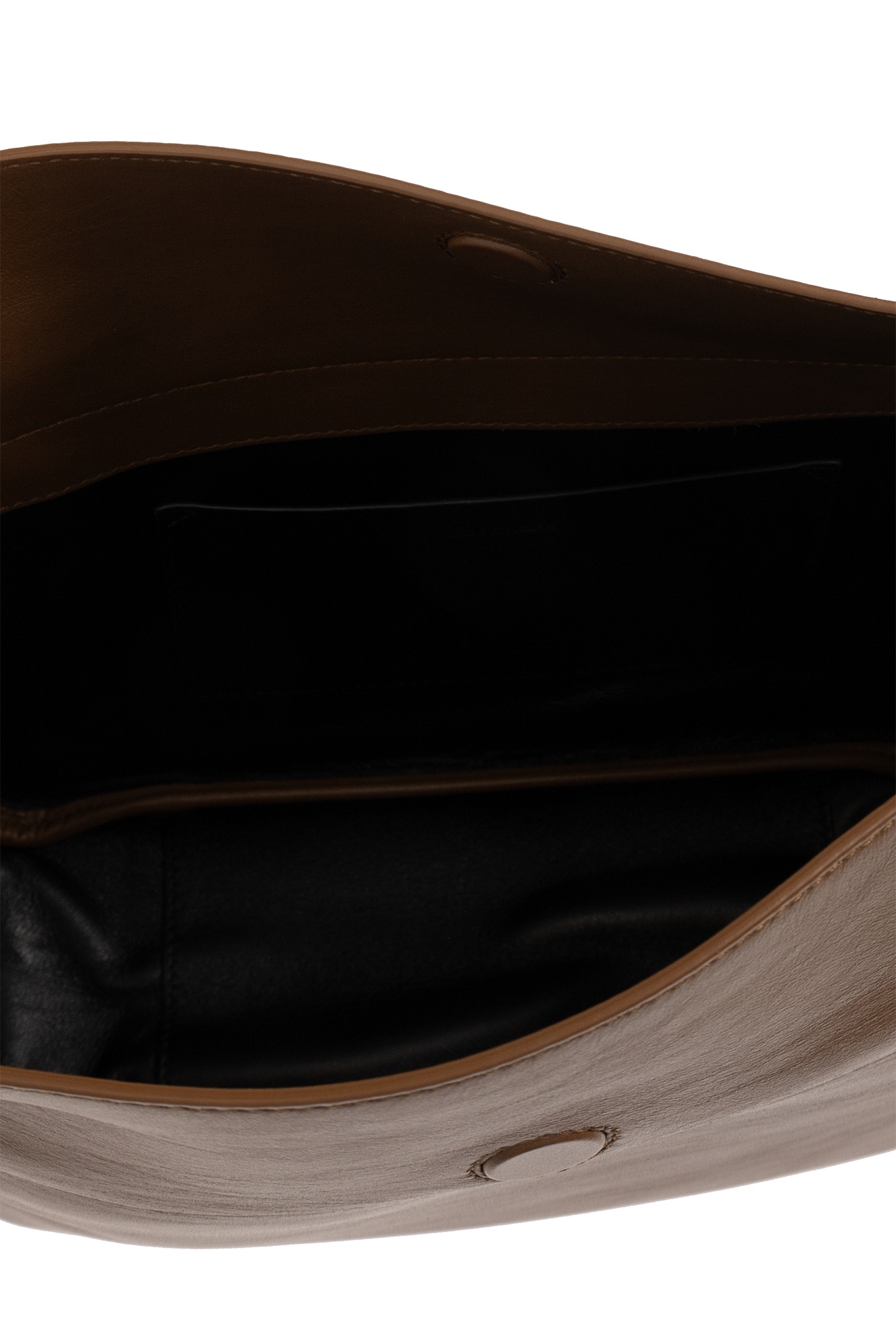 Jil Sander Shoulder Bag With Logo In Brown