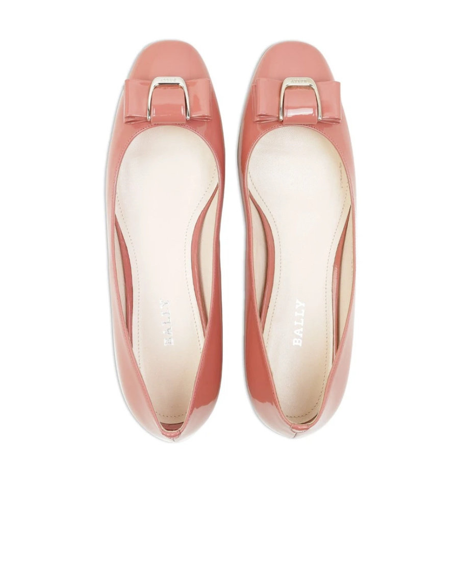 Bally Bow Tie Design To Wear Flat Shoes In Brown